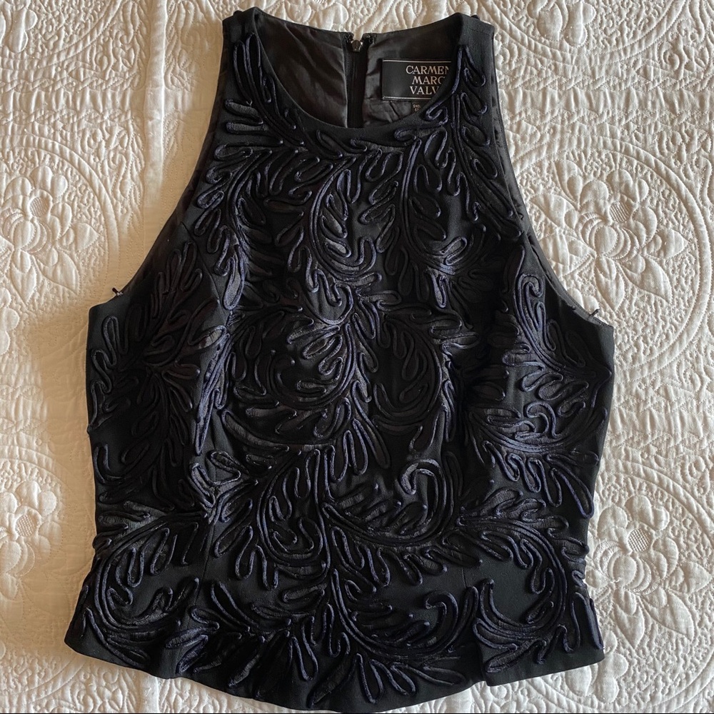 Carmen Marc Valvo Elegant evening top